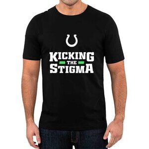 Colts Kicking The Stigma T-Shirt Mental Health Awareness Football Tee 73